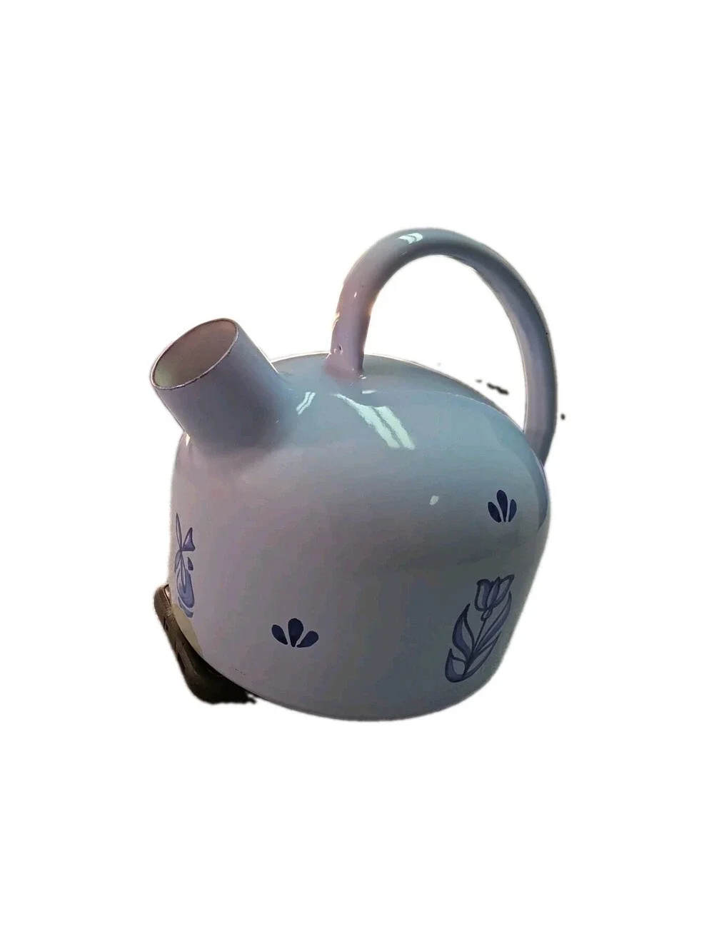 blue porcelain vintage tea pot kettle